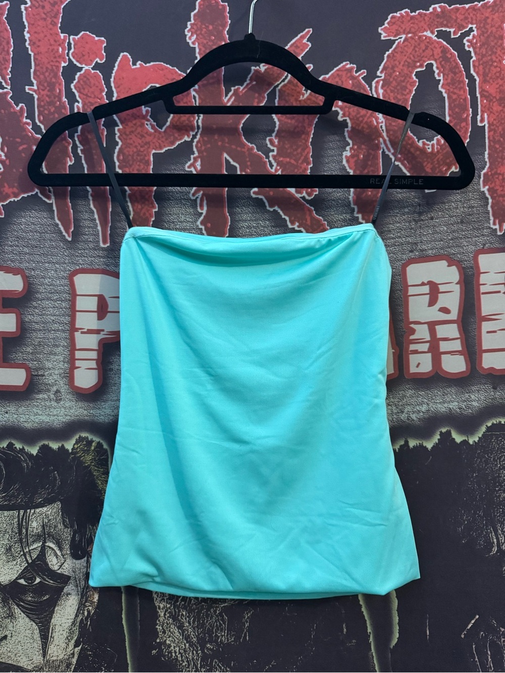 Forever 21 Turquoise Strapless Tube Top